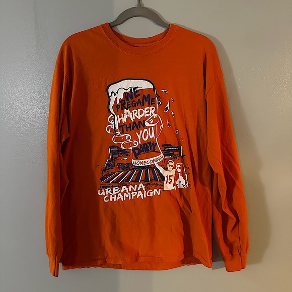 Orange Gildan University of Illinois at Urbana-Champaign Homecoming 2015 Size L - Picture 1 of 8